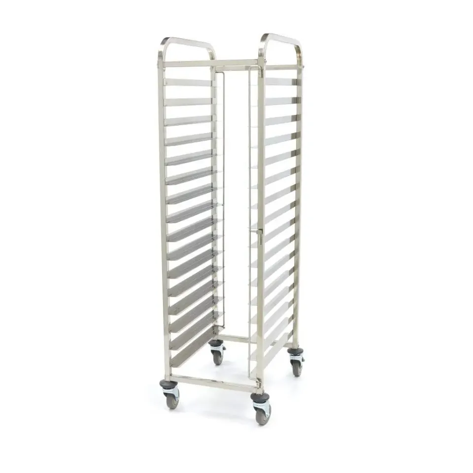 Maxima Carrello portavassoi 16 vassoi 60x40 cm inox