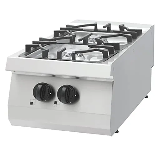 Maxima Heavy Duty piano cottura gas 2 fuochi 12 kW