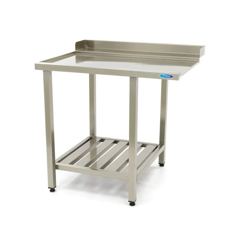 Maxima tavolo per lavastoviglie inox 120x75 cm sinistro