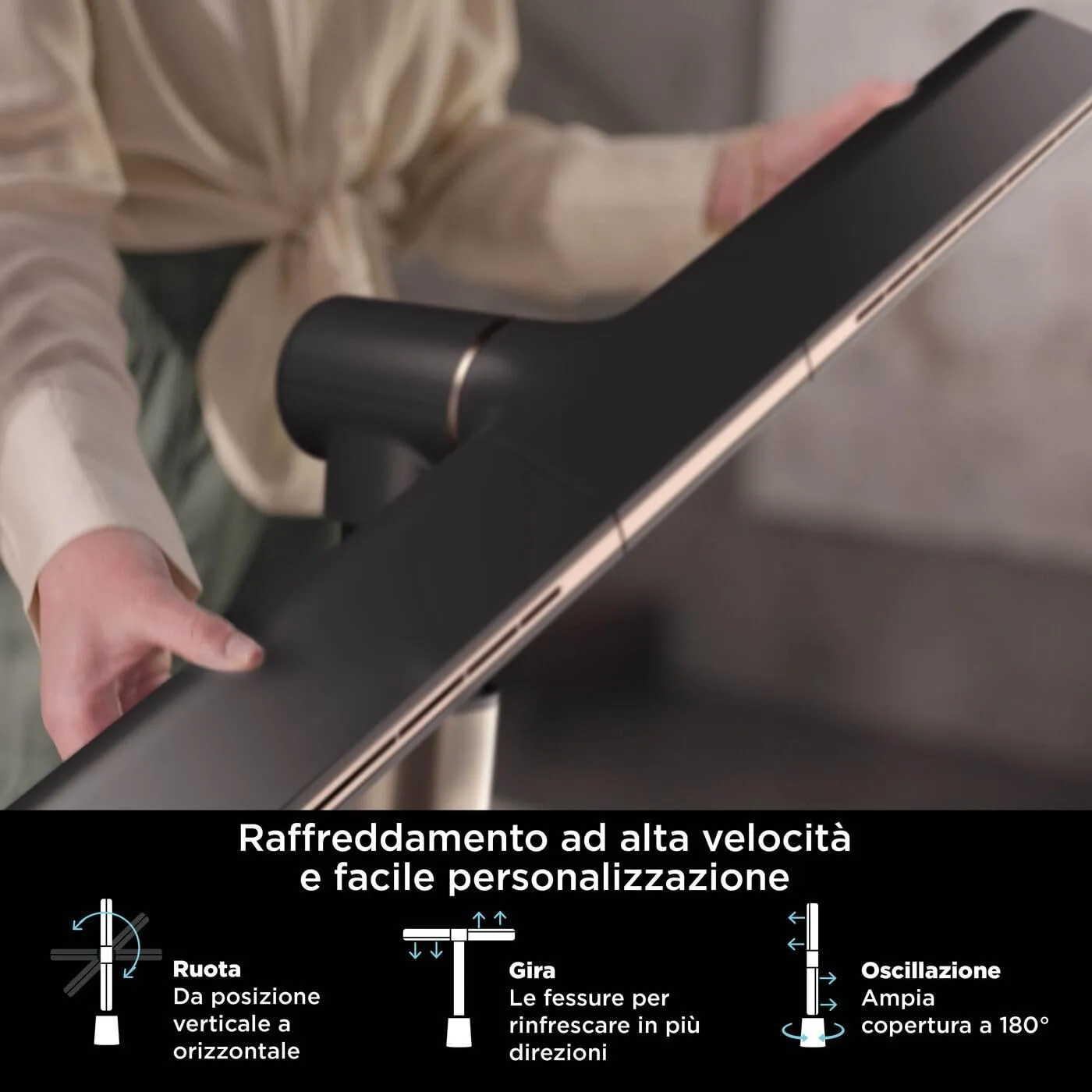 Shark TurboBlade TF200 Ventilatore senza Pale Nero silenzioso