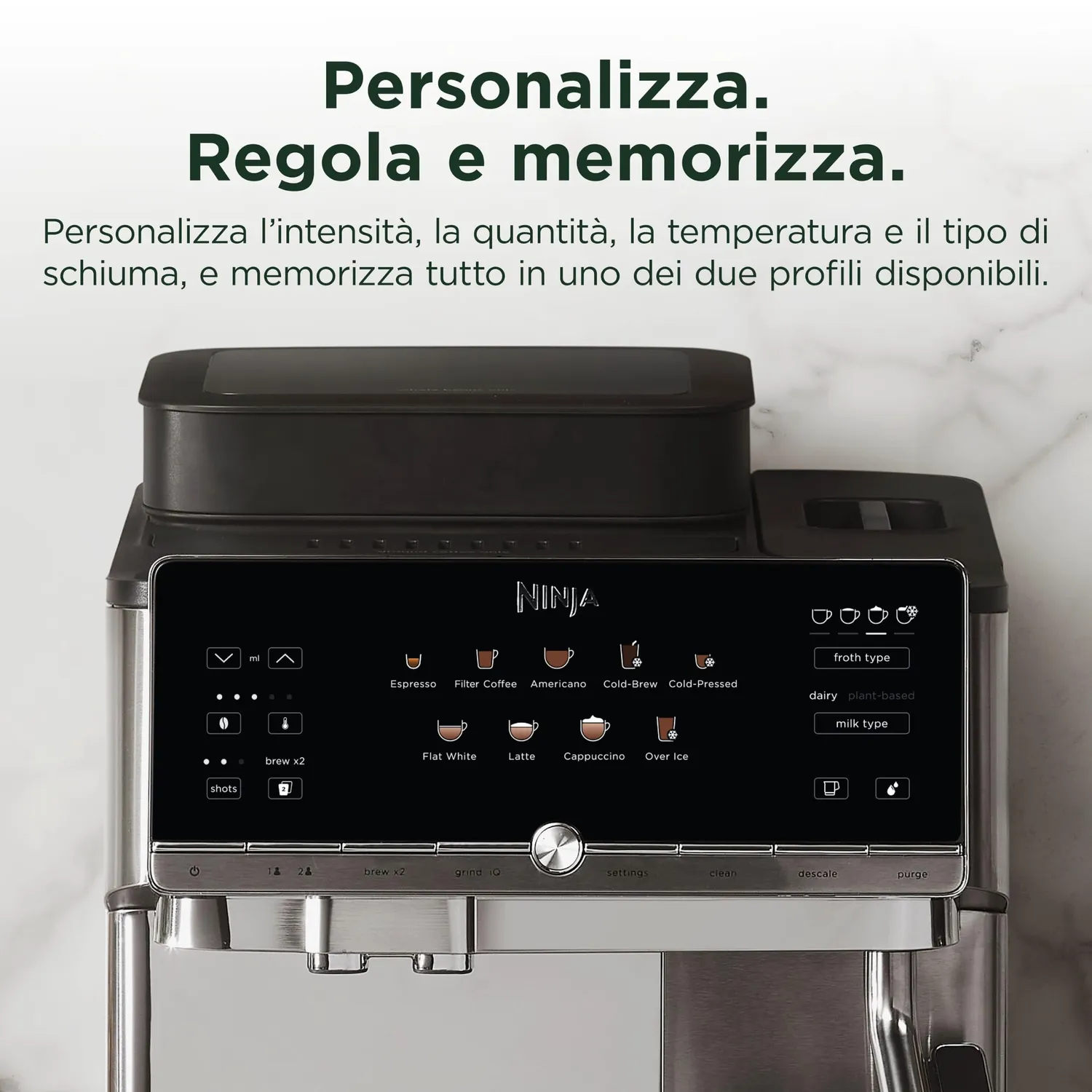 Ninja AutoBarista AE1021EU macchina caffe automatica argento