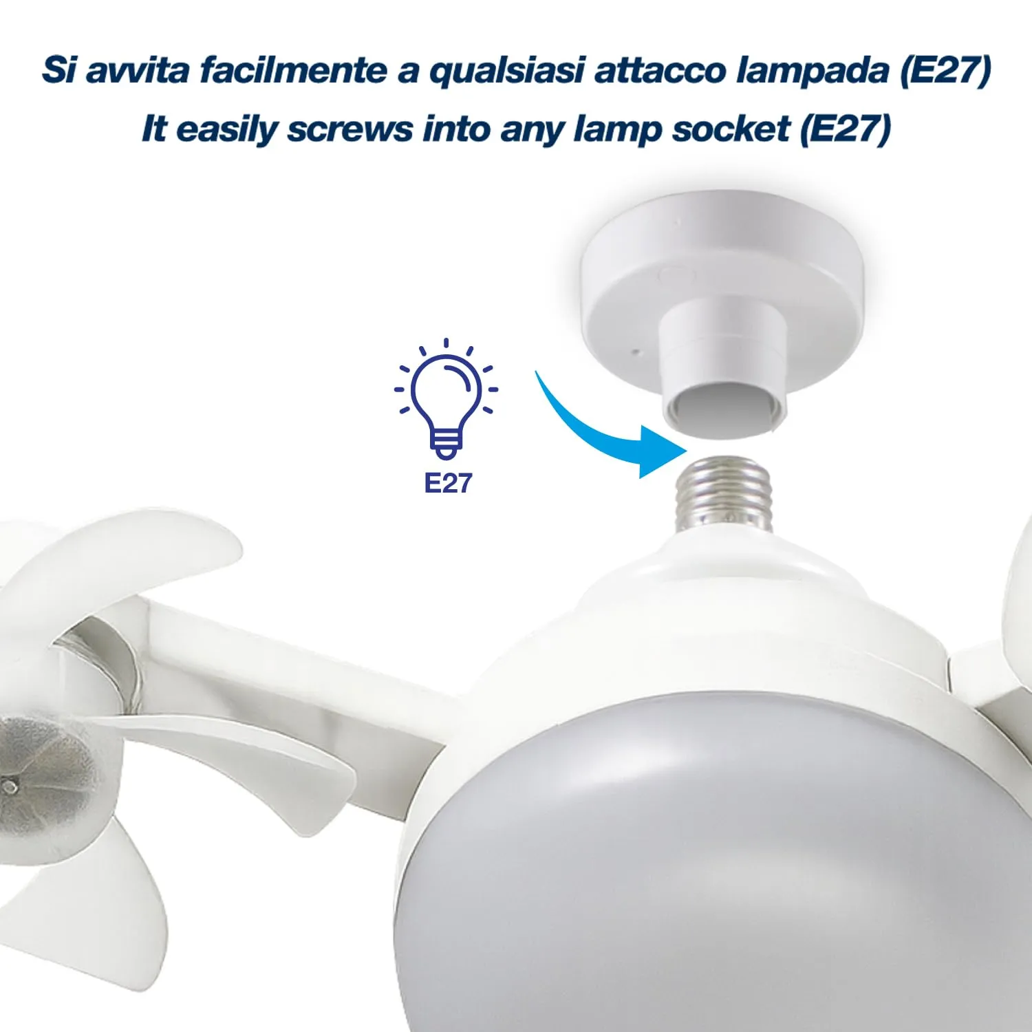 Beper P206VEN612 ventilatore da soffitto con luce e telecomando