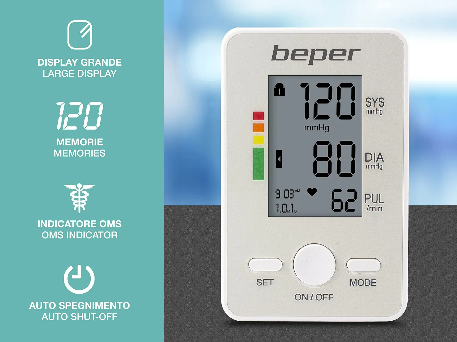Beper 40.120 Misuratore Pressione Braccio Digitale