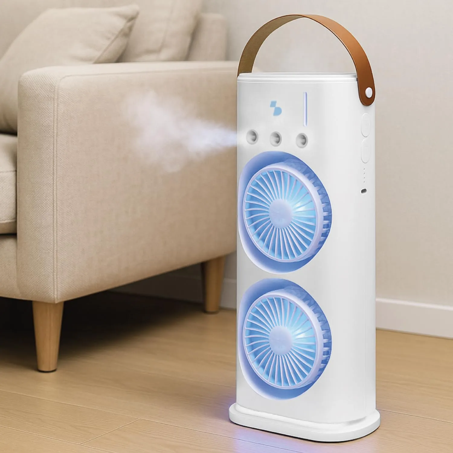 Beper P206VEN445 ventilatore tavolo nebulizzatore USB-C