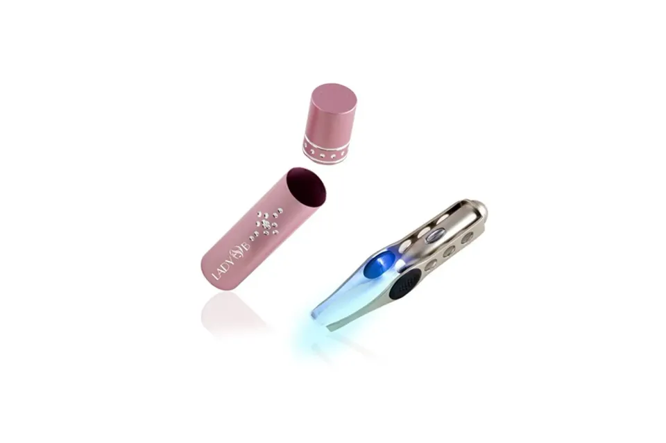 Beper pinzetta depilatoria LED argento rosa acciaio