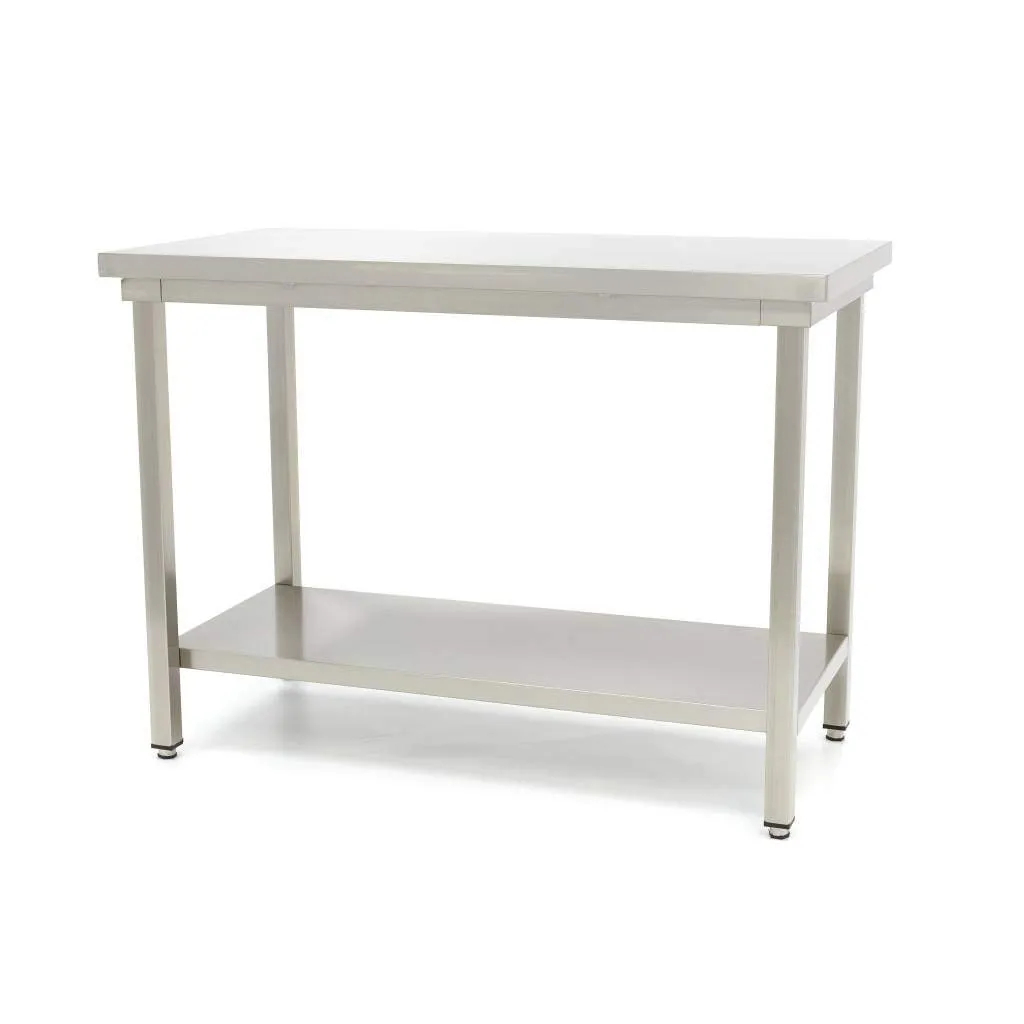 Maxima Deluxe Tavolo Lavoro Inox con Ripiano Montaggio 10'