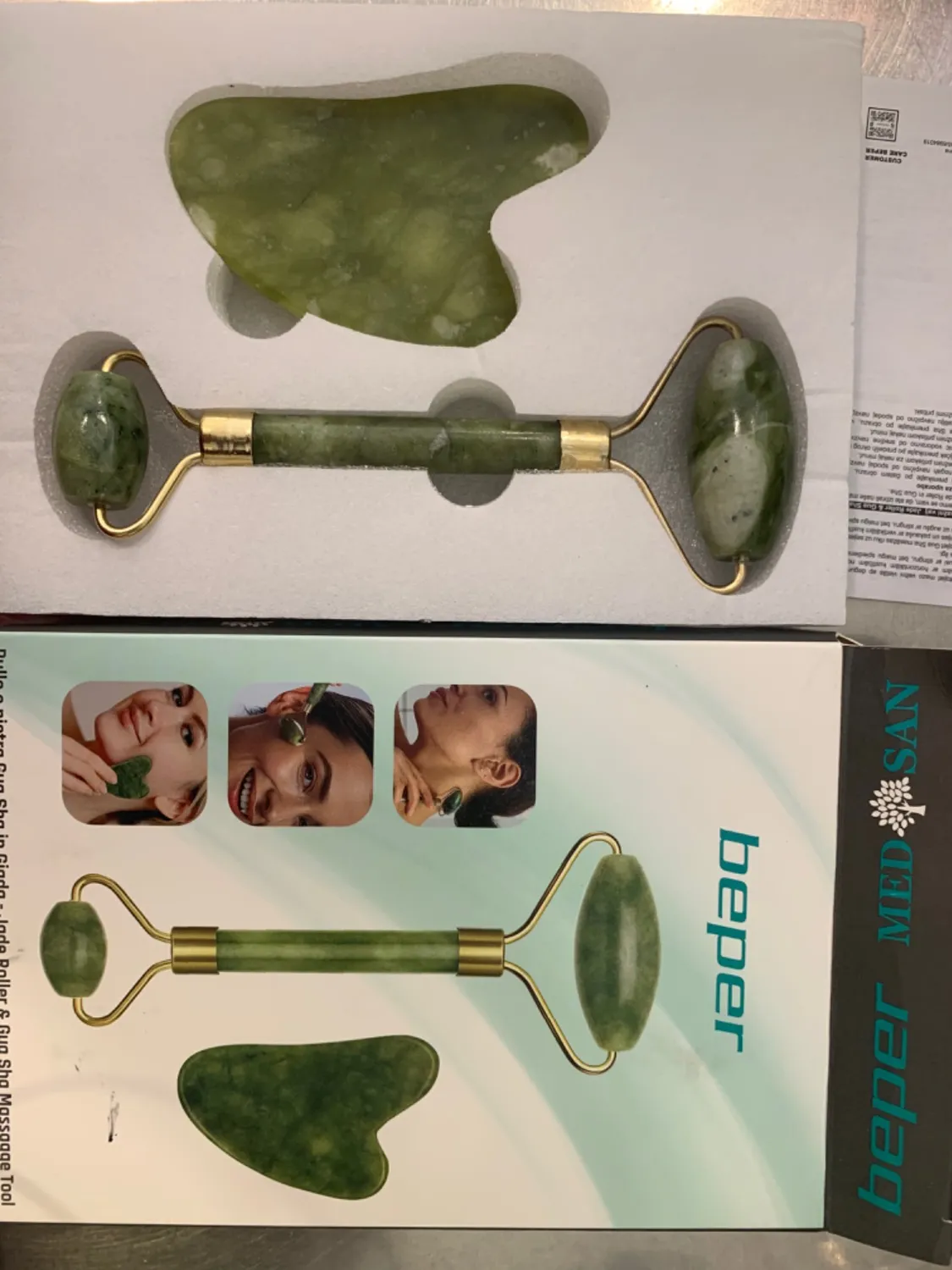 Beper C301ABE101 Rullo Gua Sha Giada Verde