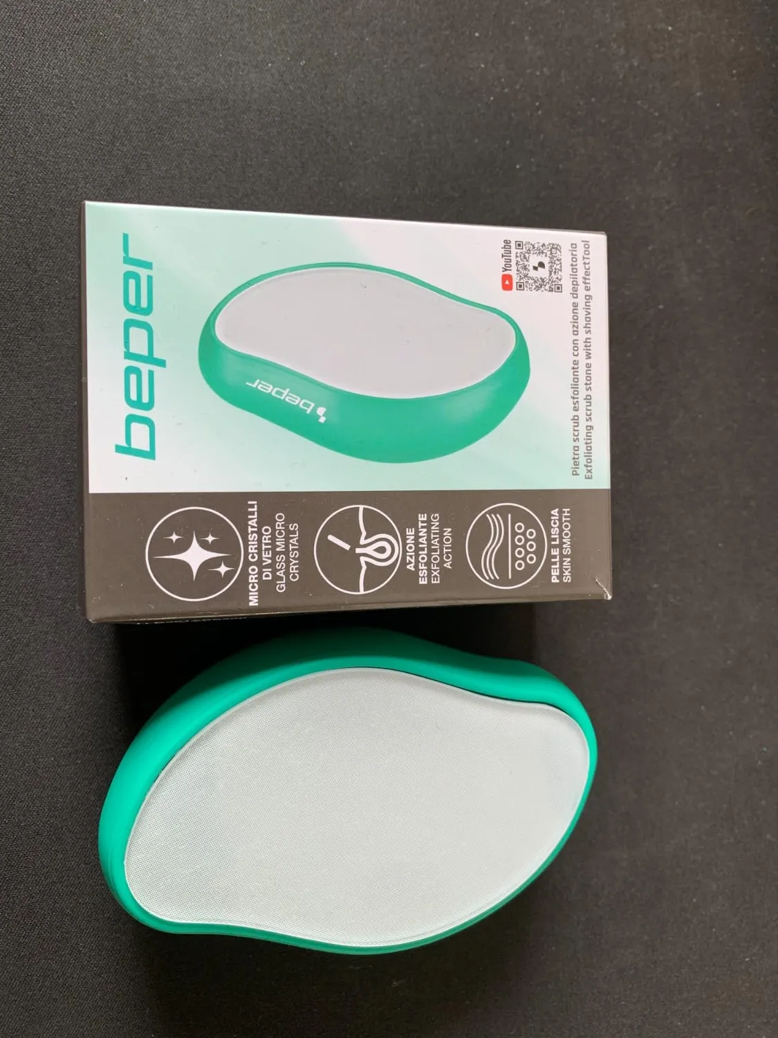 Beper C301ABE200 Raspa Piedi Vetro Microcristalli