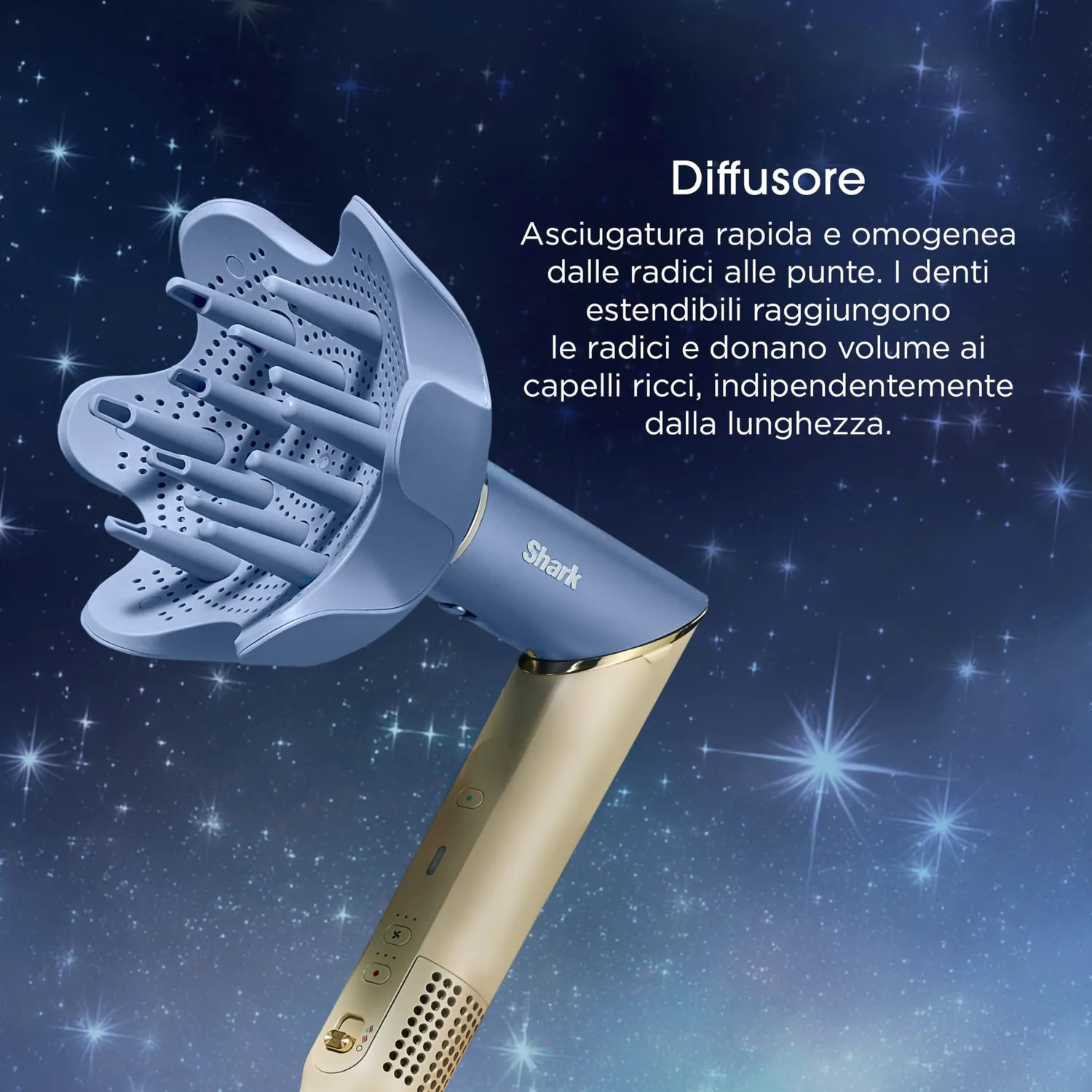 Shark Glam FlexStyle Styler 4 in 1 Azzurro