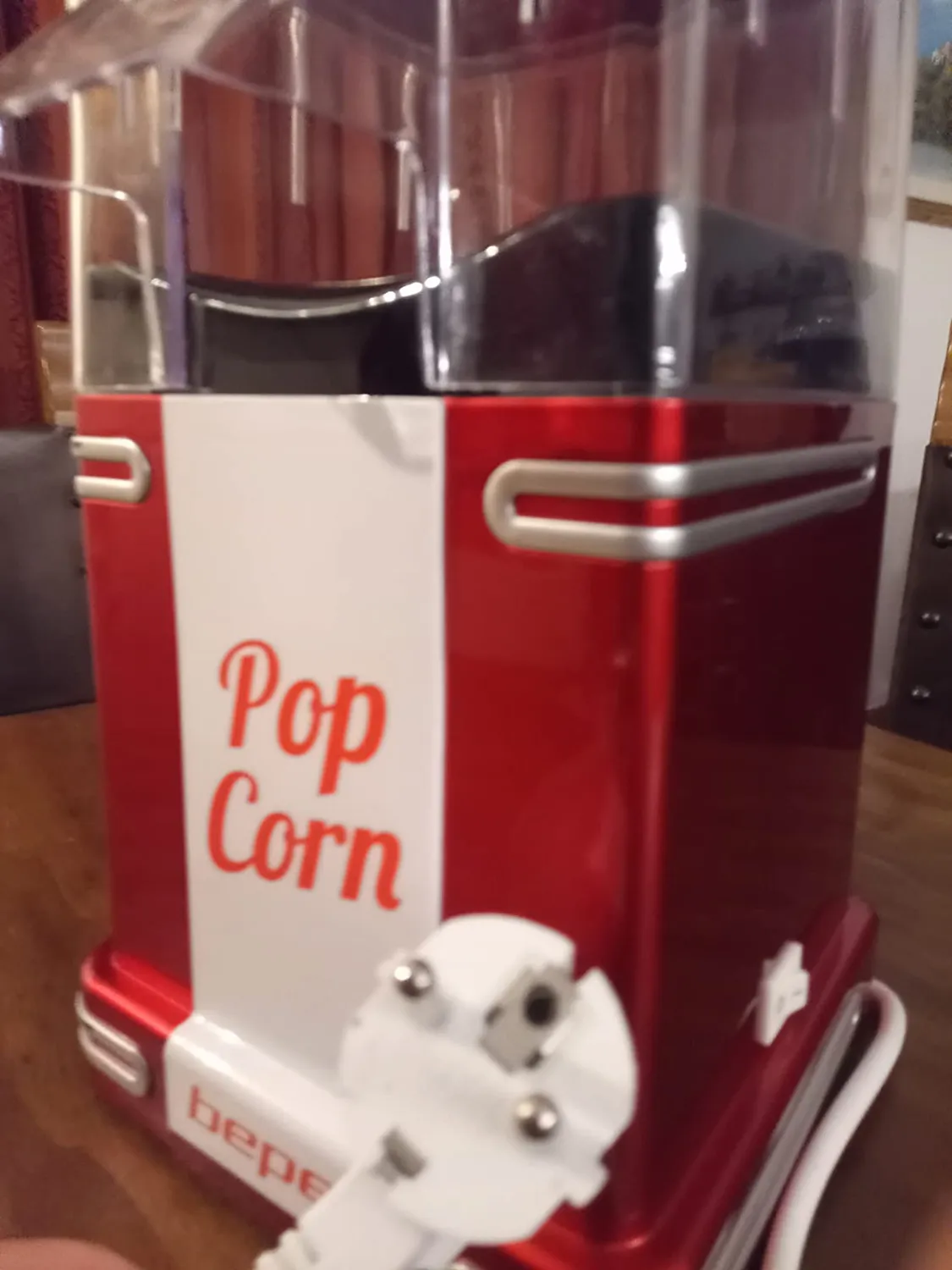 Beper 90.590Y macchina popcorn 1200W rossa aria calda