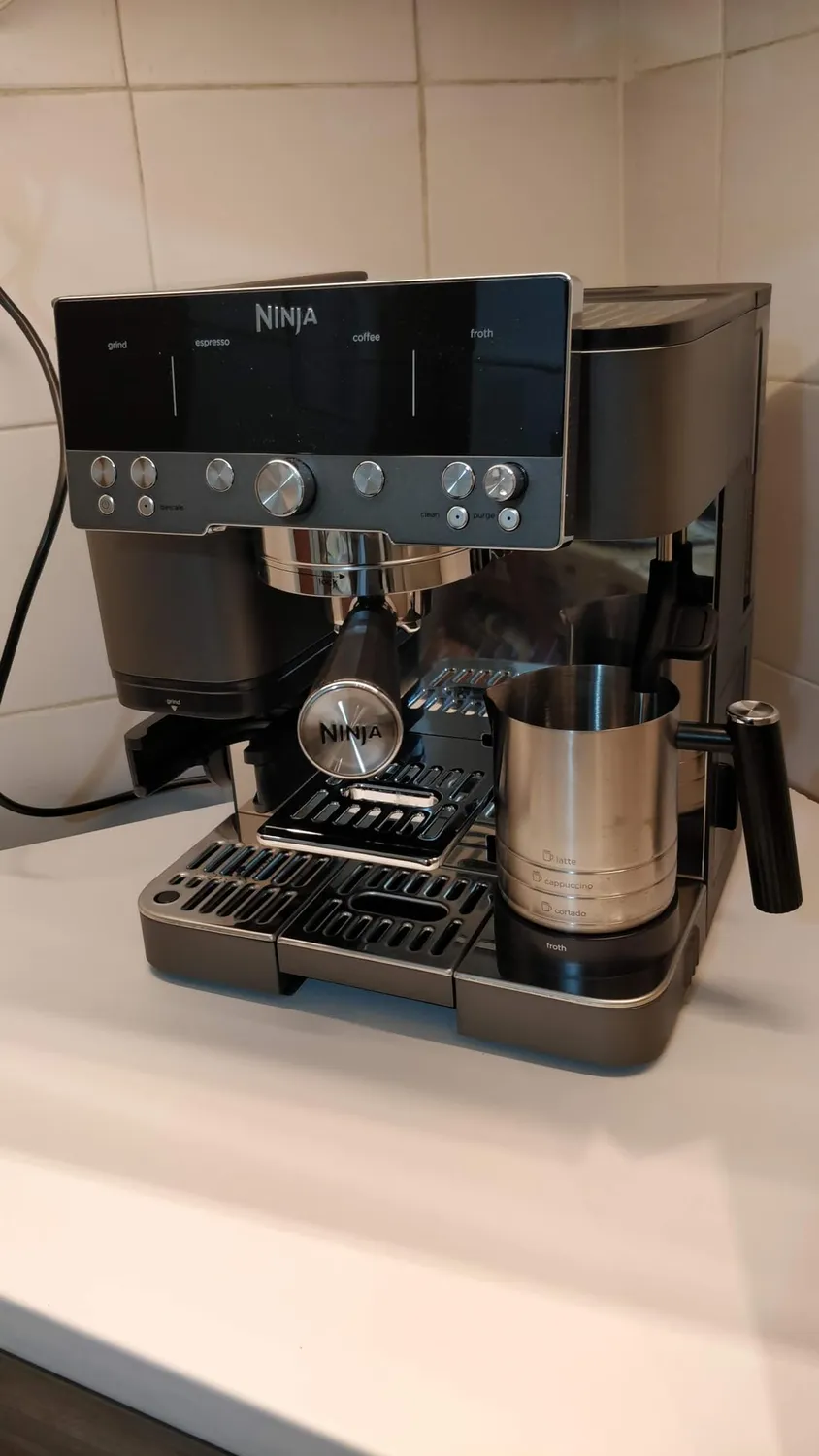 Ninja Luxe Premiere Macchina Caffè Espresso Grigio Metallizzato