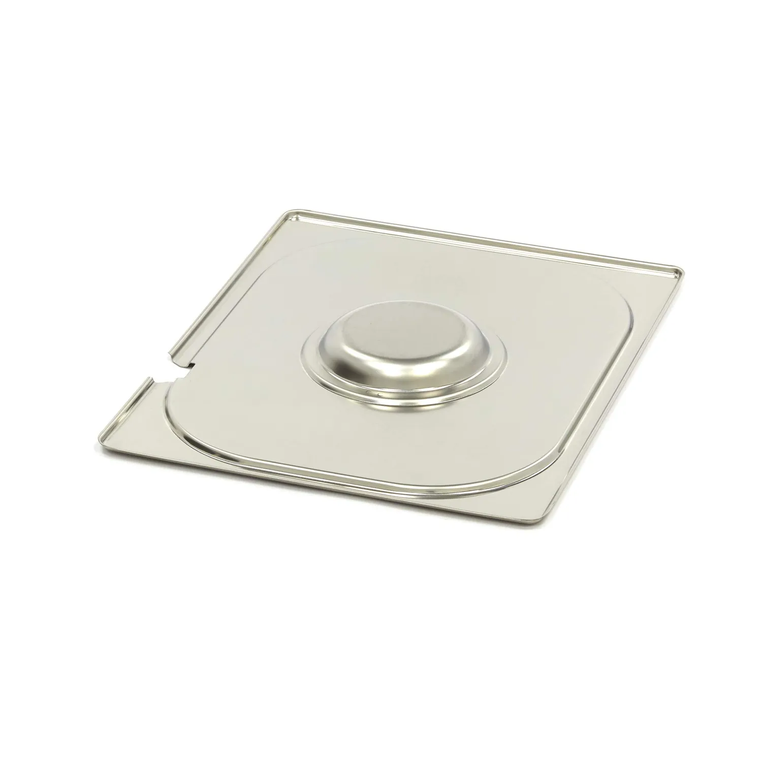 Maxima Coperchio GN 1/2 Inox con Apertura Cucchiaio 325x265 mm