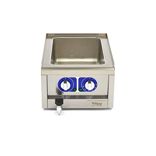 Maxima bagnomaria elettrico 1/1 GN 1500 W con scarico