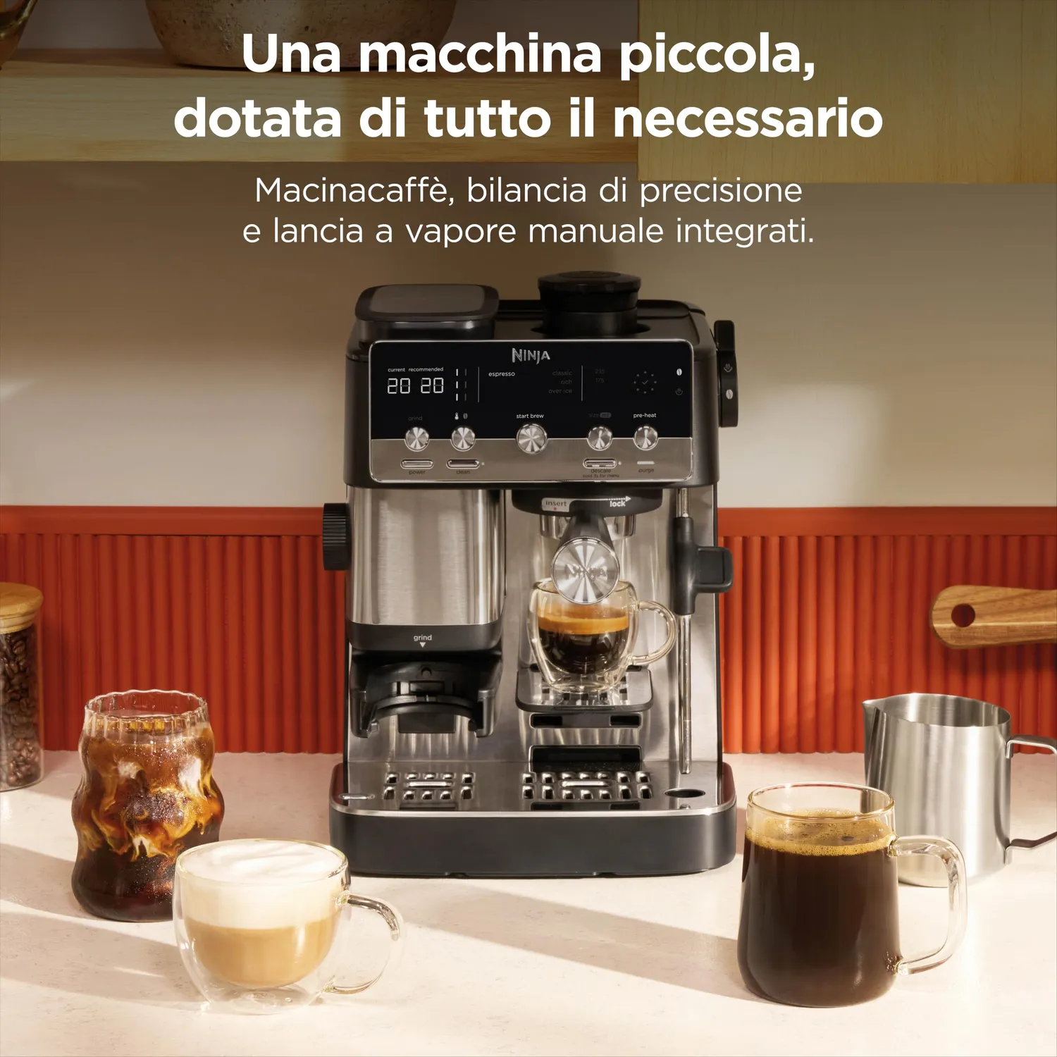 Ninja Luxe Café Mini ES301EU macchina caffè espresso e filtrato 1,3L
