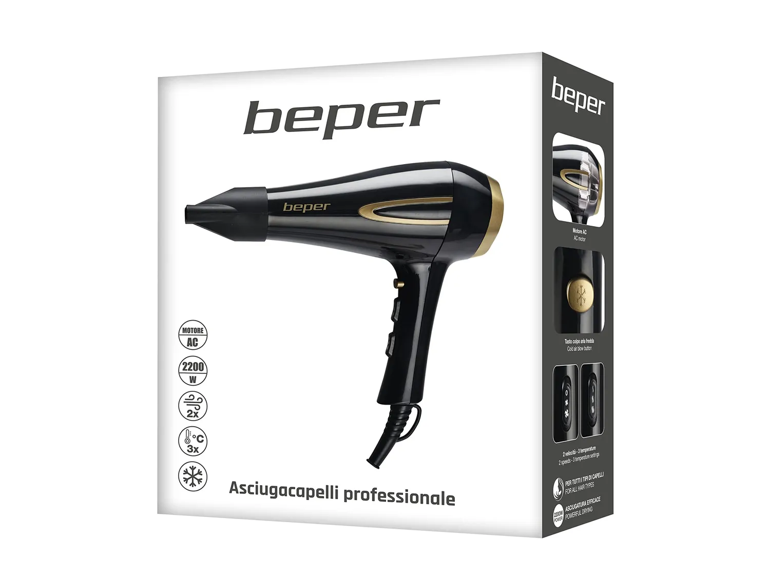 Beper P301ASC001 phon professionale 2200W motore AC