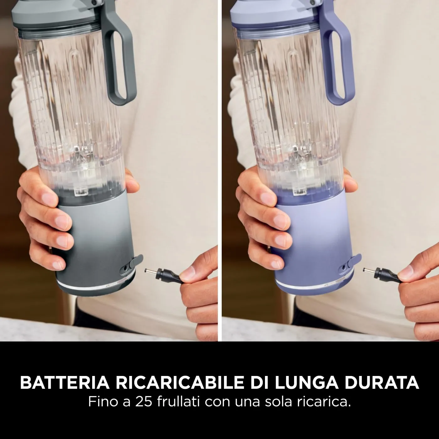 Ninja Blast Max Frullatore Portatile Doppio Lavanda Argento