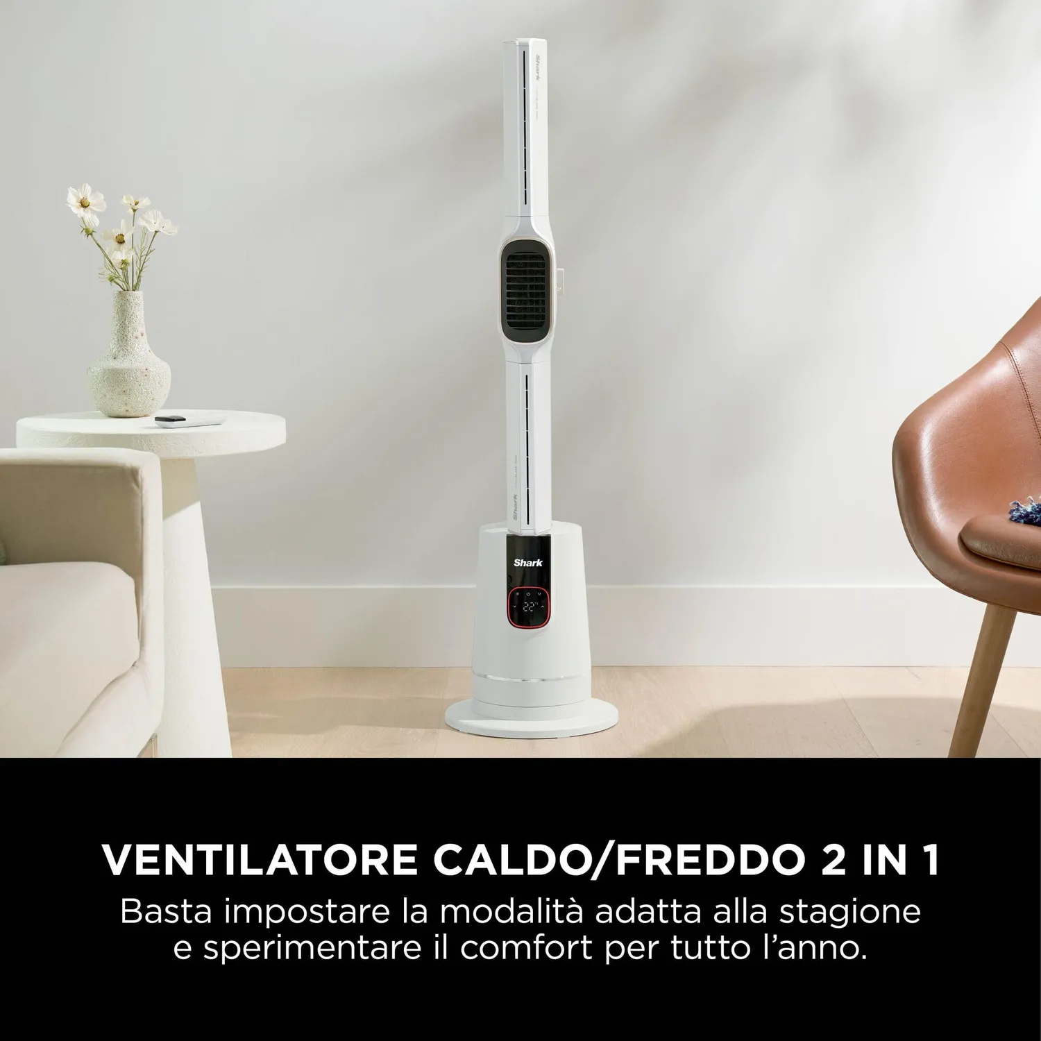 Shark TurboBlade Cool+Heat termoventilatore bianco 20 m