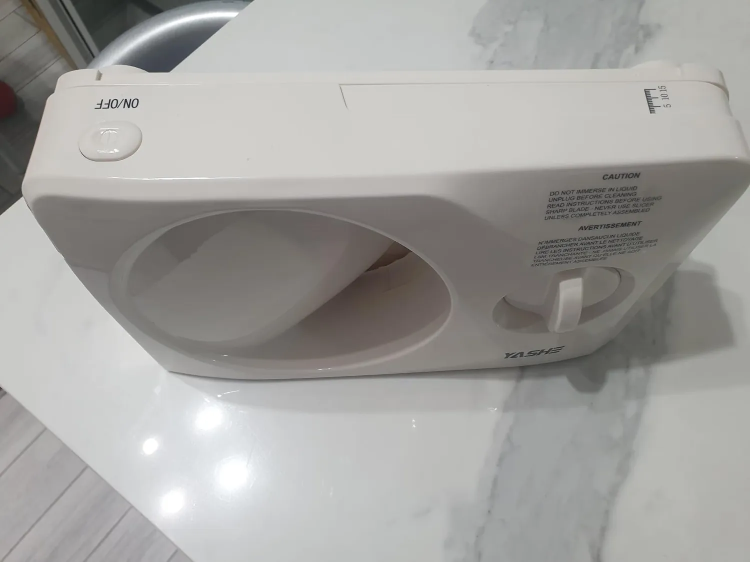 YASHE Affettatrice Elettrica Pieghevole Lama 17 cm 0-15 mm