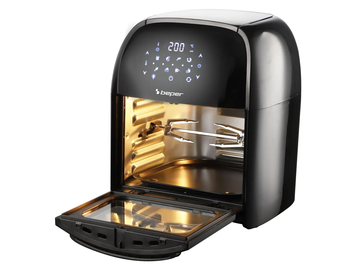 Beper P101FRI012 friggitrice aria forno 12L 1800W nera