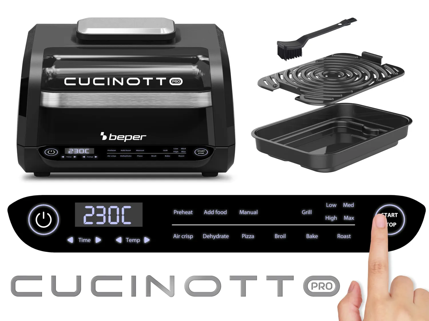 Beper Cucinotto P101FRI081 Friggitrice Aria Nero