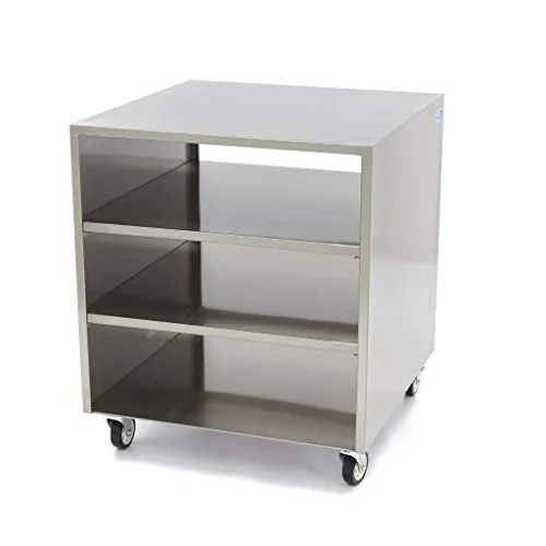Maxima supporto inox su ruote 60x60 120 kg