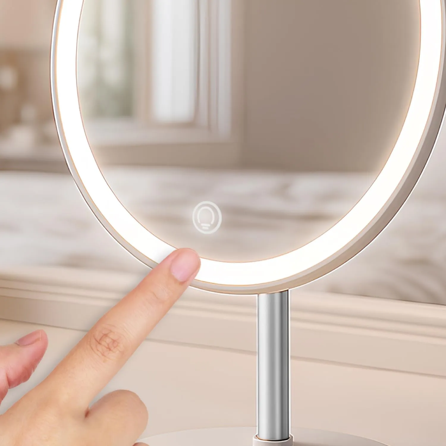 Beper P302VIS051 specchio trucco LED ricaricabile 3 luci USB-C