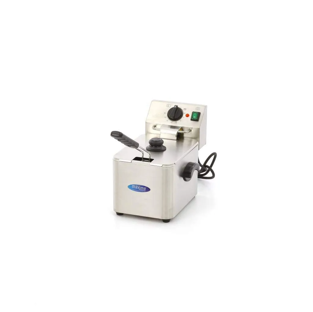 Pizza Maxima Friggitrice Professionale 4 L 2500W Acciaio Inox