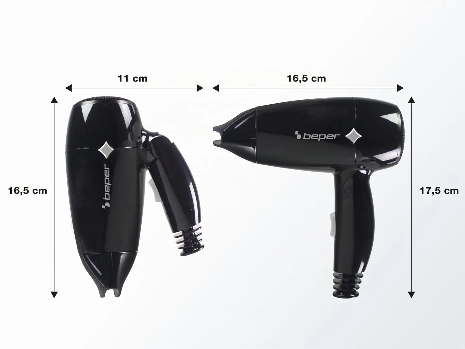 Beper Phon da Viaggio Pieghevole 1200W Nero