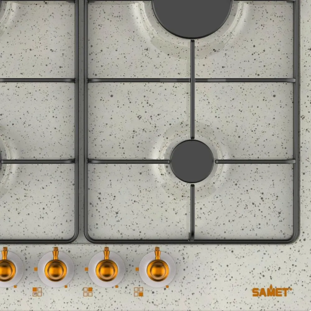 Samet Diomede piano cottura gas 60 cm avena 4 fuochi