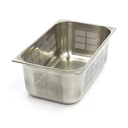 Maxima Contenitore GN 1/1 Forato Inox H 200 mm 27 L