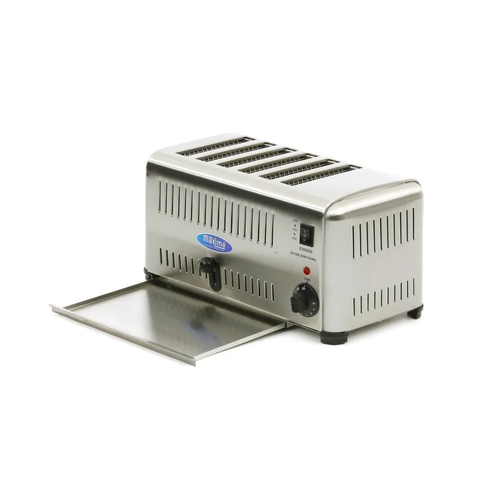 Maxima Gastro tostapane 6 fette professionale inox