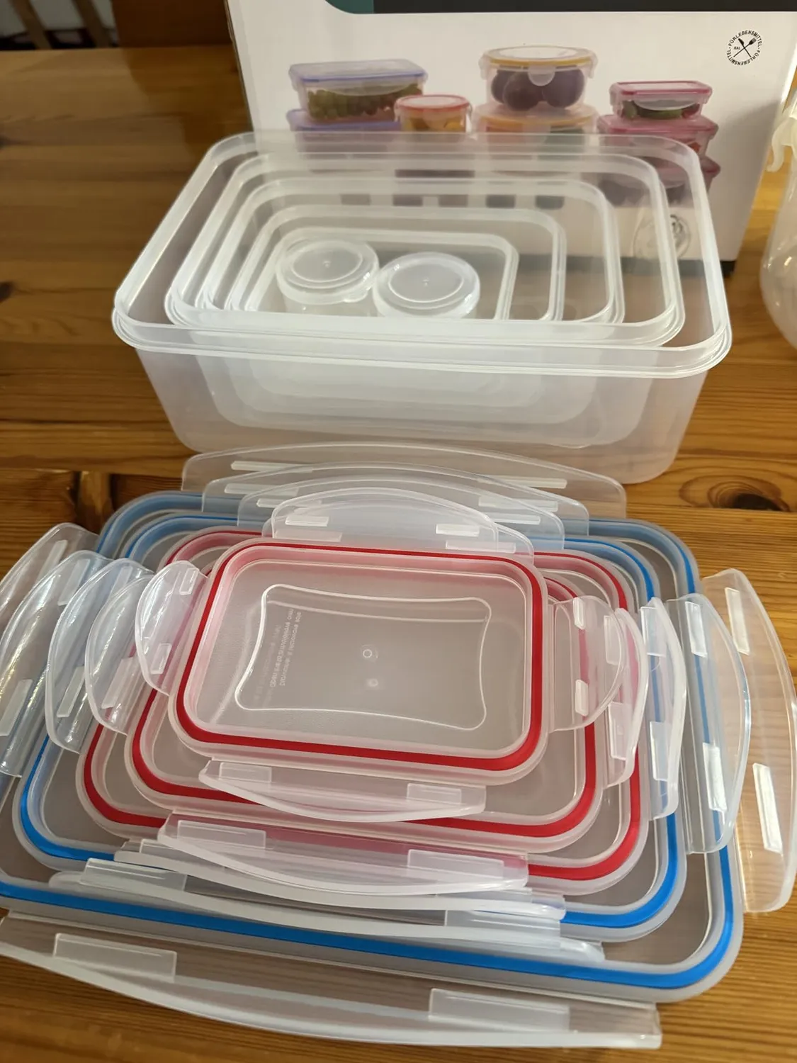 Yashe Contenitori Ermetici Alimenti Set 16 Pezzi Mist Formati