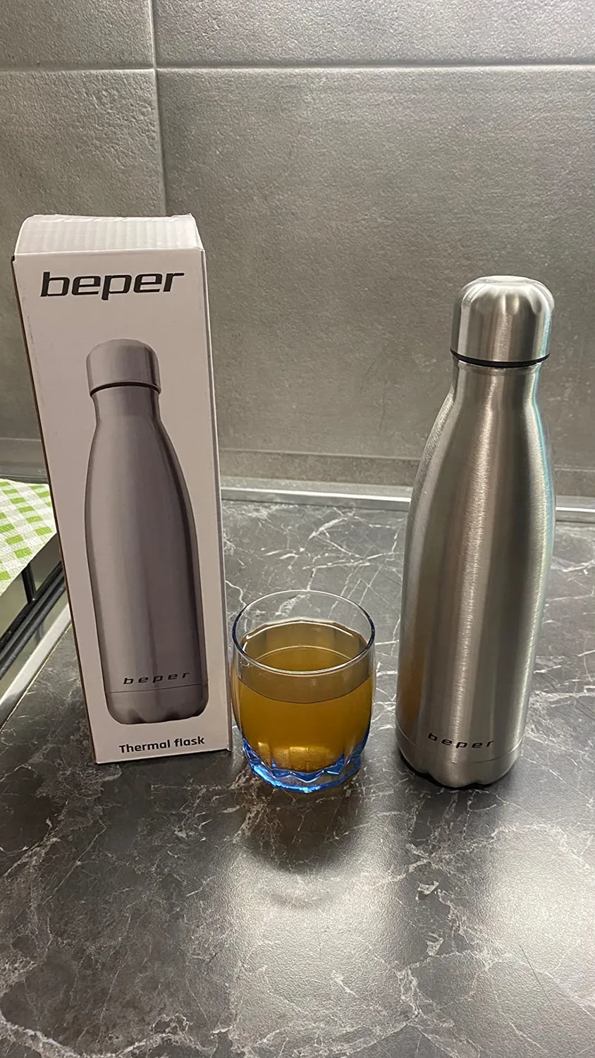 Beper BI.505 borraccia termica inox 500 ml argento