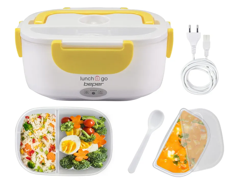 Beper Lunch & Go 90.920G scaldavivande elettrico giallo 2 contenitori