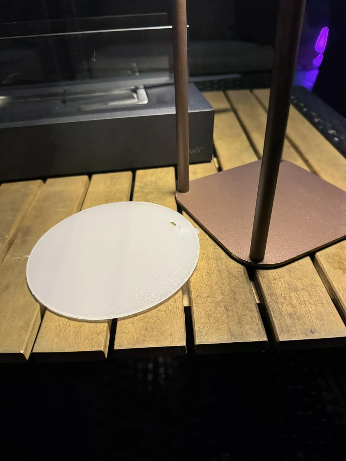 Beper P207ILI102 lampada tavolo LED corten ricaricabile