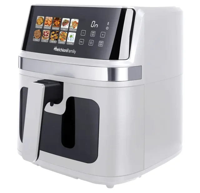 Melchioni Family Gaia Plus 8L friggitrice ad aria bianca doppia resistenza