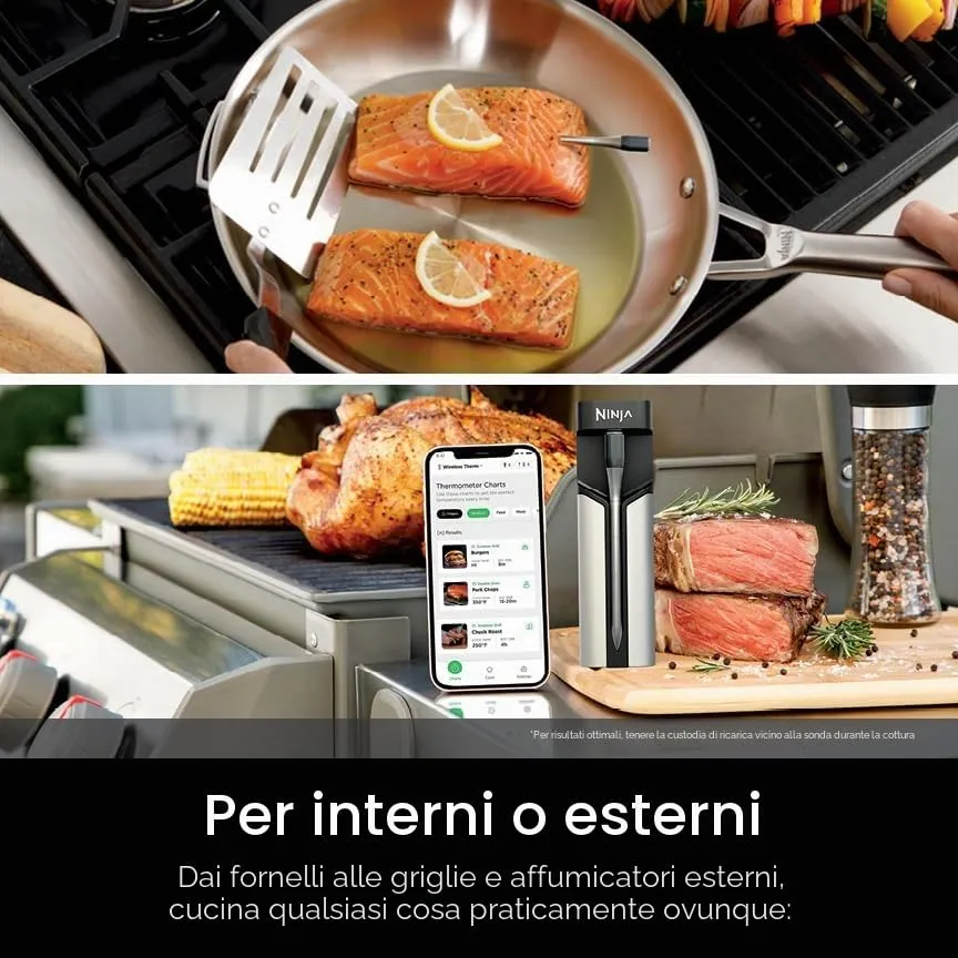 Ninja ProChef WP100EU termometro sonda wireless 50 m