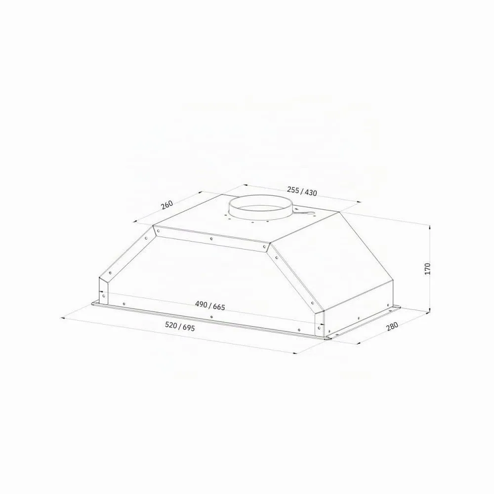 Samet Gruppo52New Cappa Sottopensile 52 cm Inox