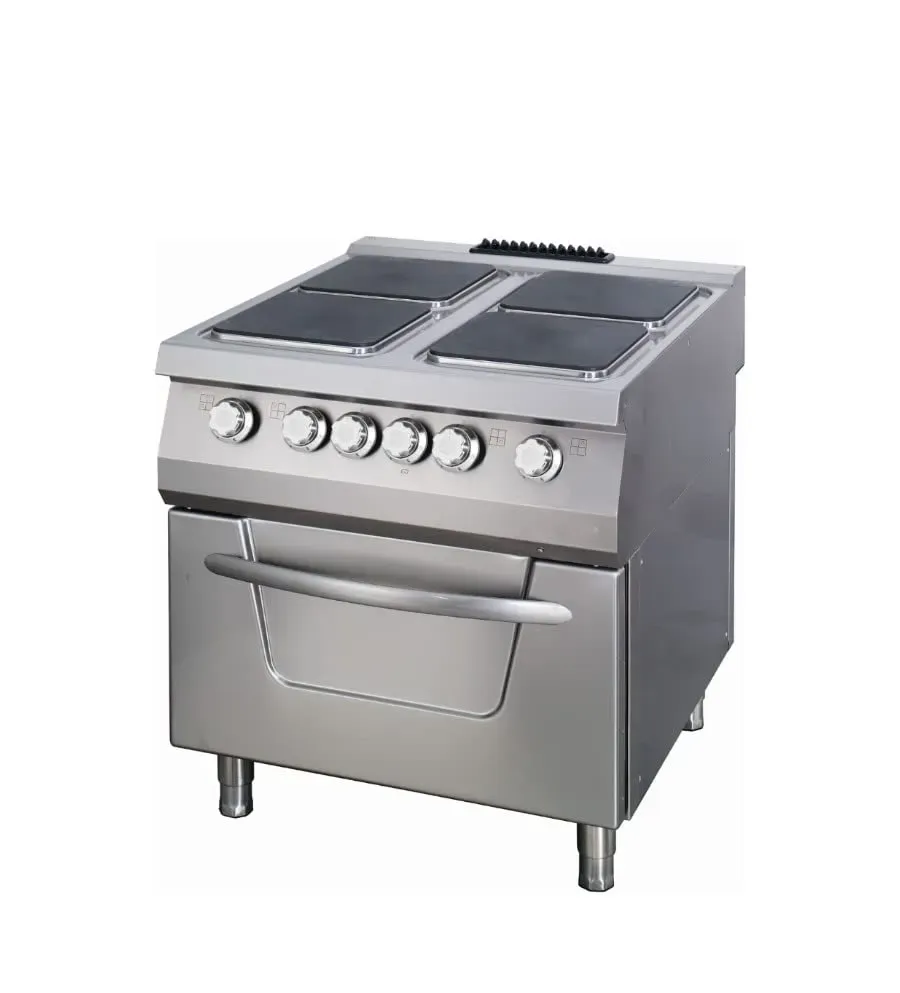 Maxima Premium Cucina Elettrica 4 Fuochi Forno Doppia 90 cm