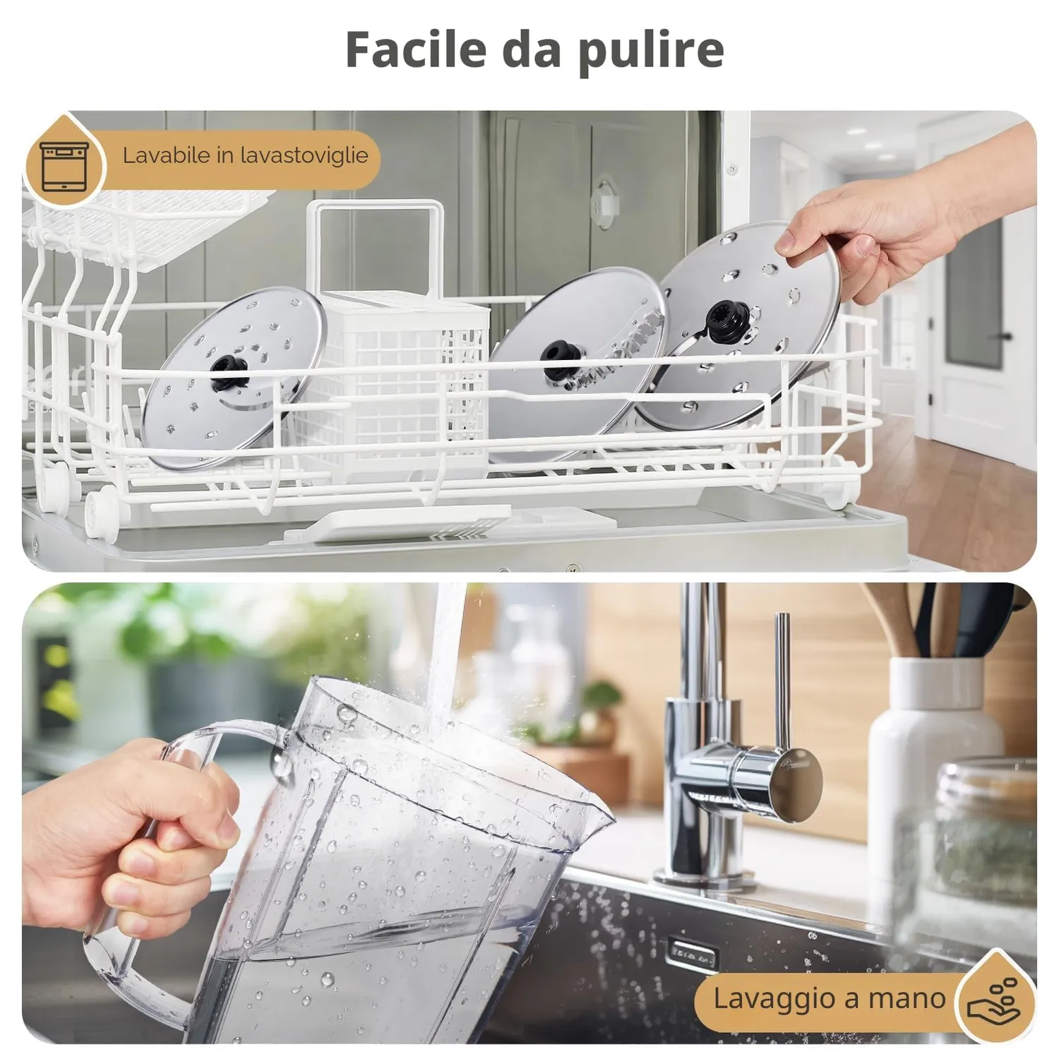 Yashe robot cucina 11in1 2,5L+1,5L 1300W nero grigio