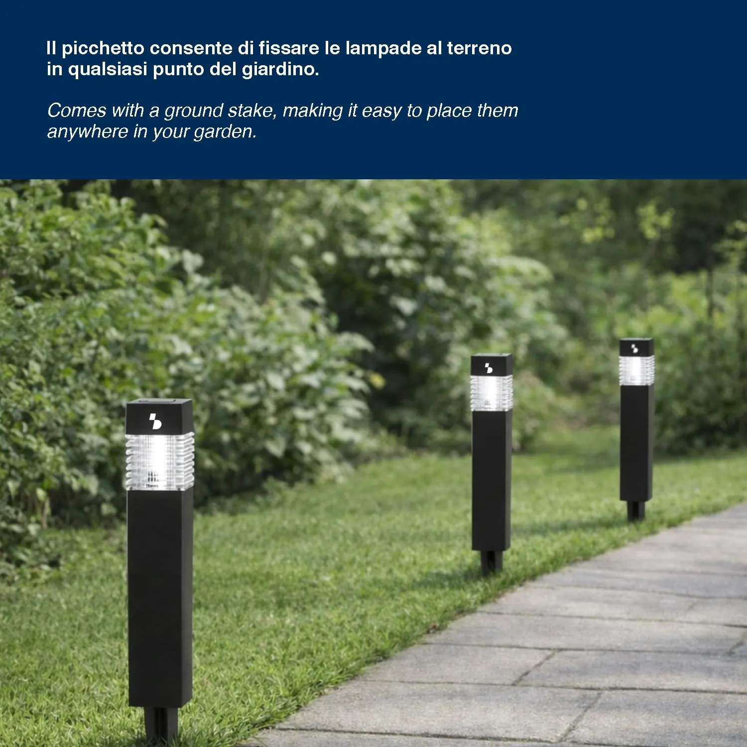 Beper P207ILO030 lampade solari da giardino 3pz IP44