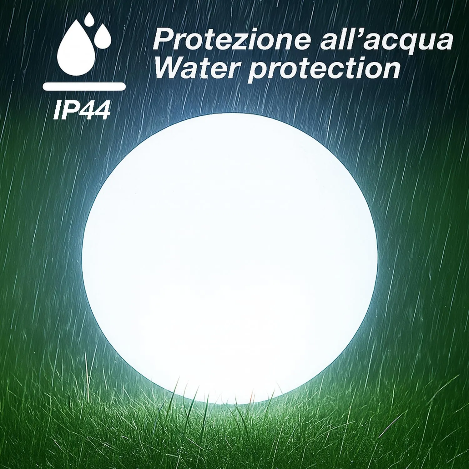 Beper P207ILO226 sfera luminosa giardino solare 40 cm RGB