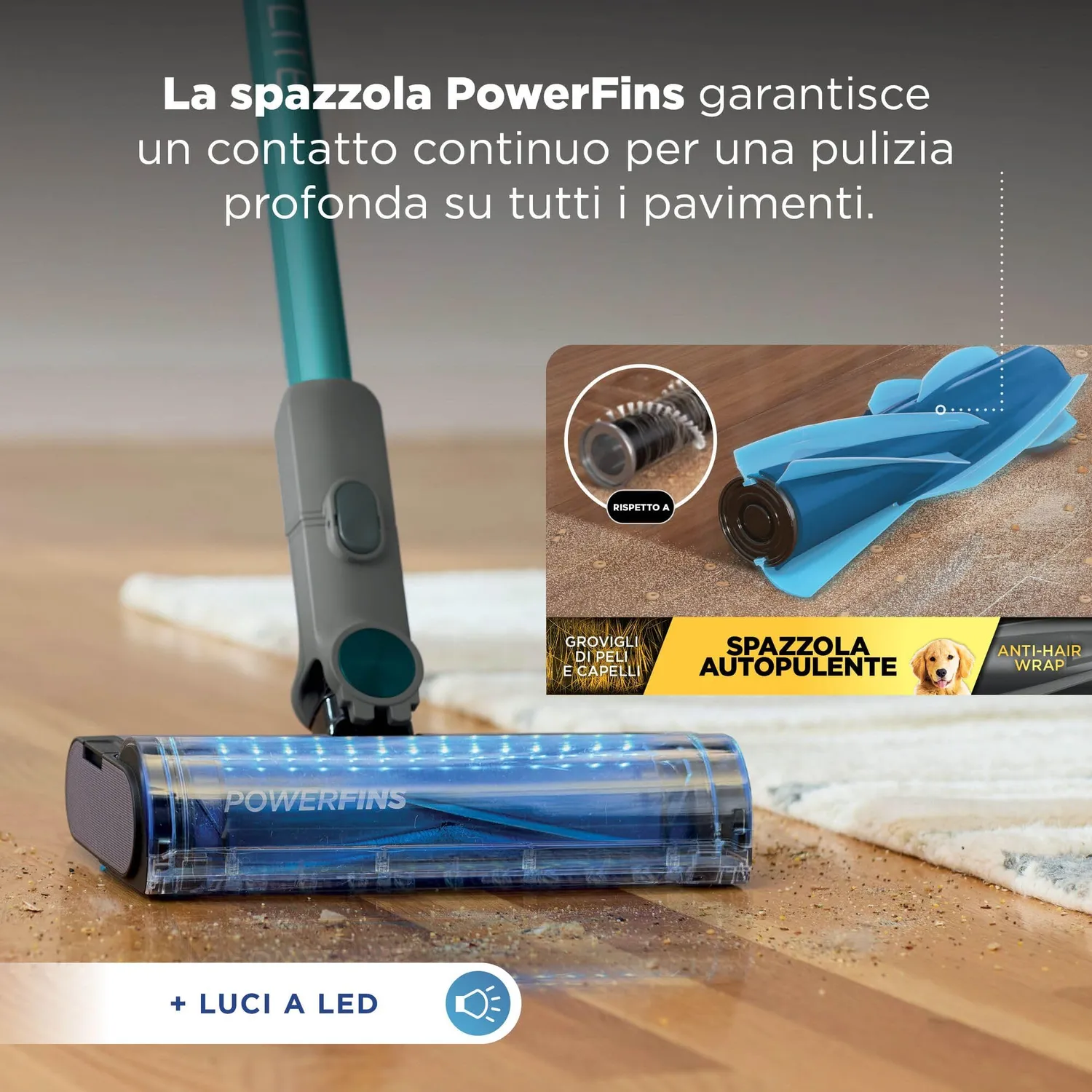 Shark PowerLite BU1623EU aspirapolvere senza fili turchese