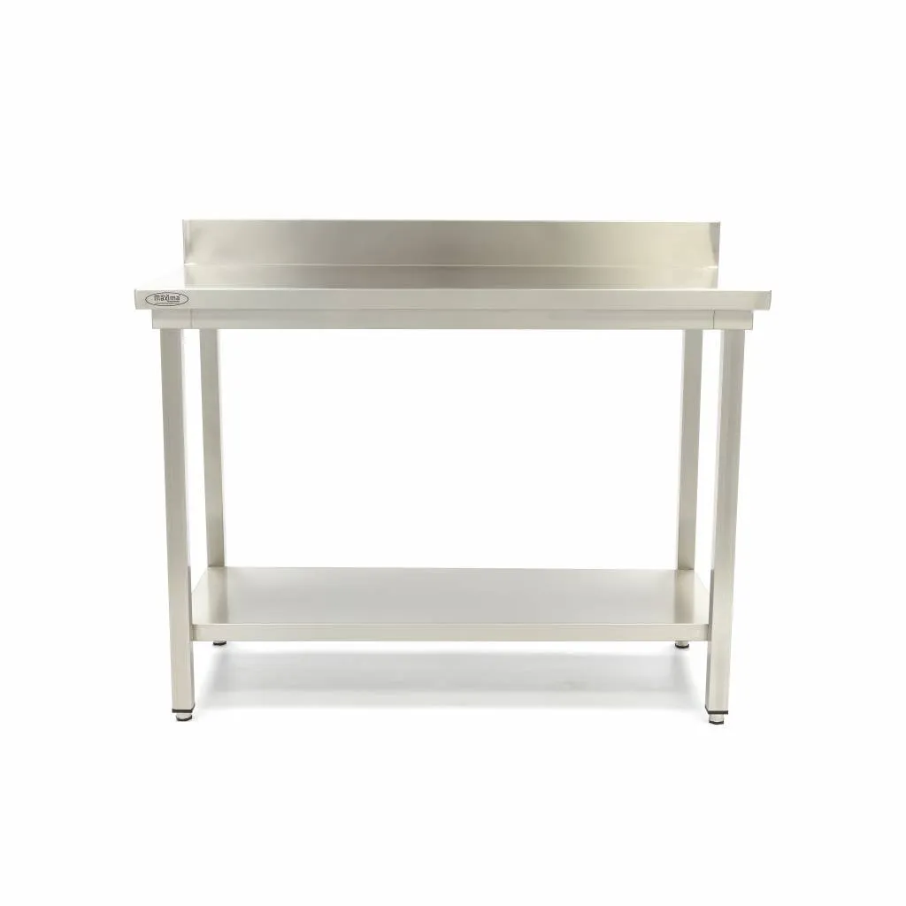 Maxima Tavolo Acciaio Inox 160x60 cm Alzatina Regolabile