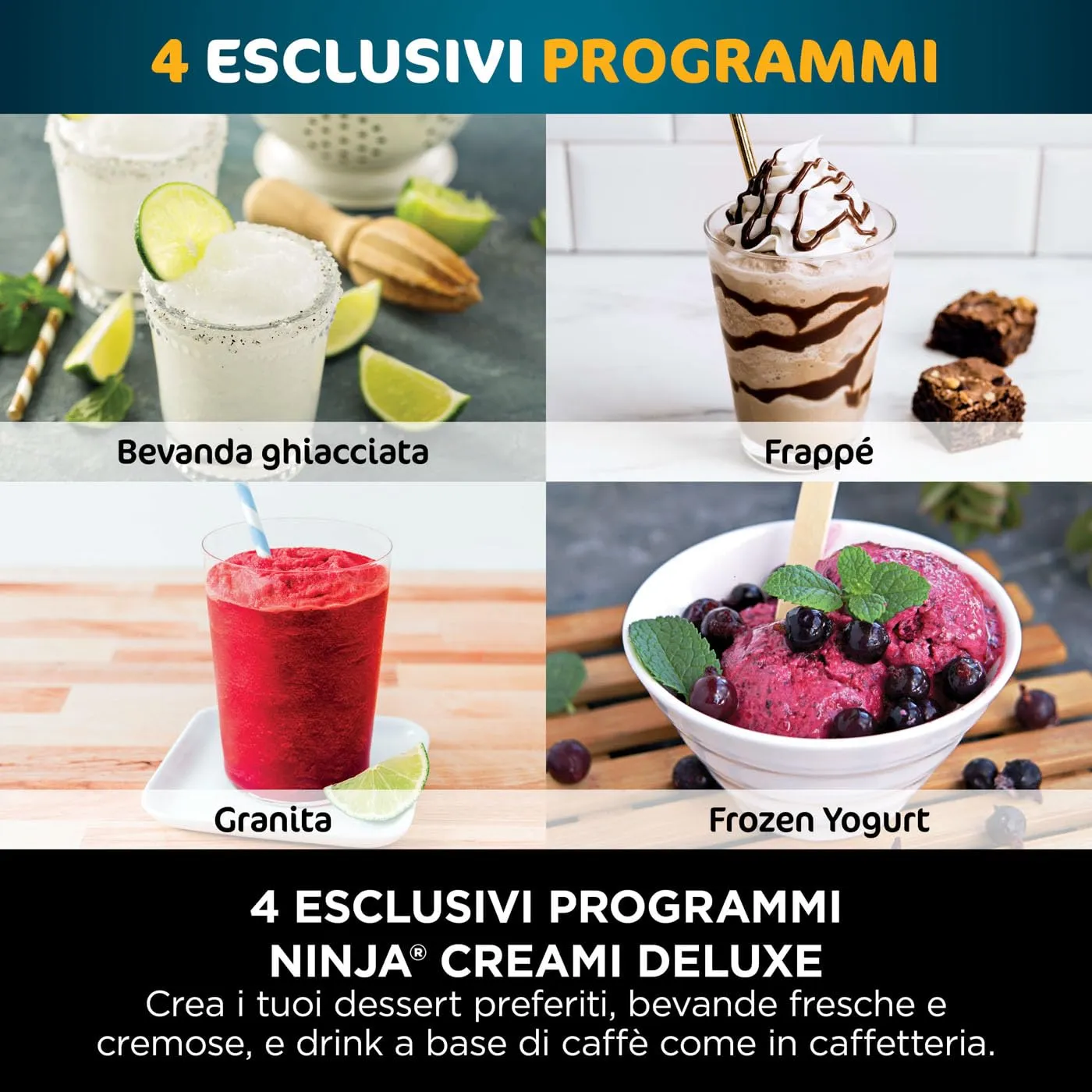 Ninja CREAMi Deluxe gelatiera 2x710 ml 10 programmi