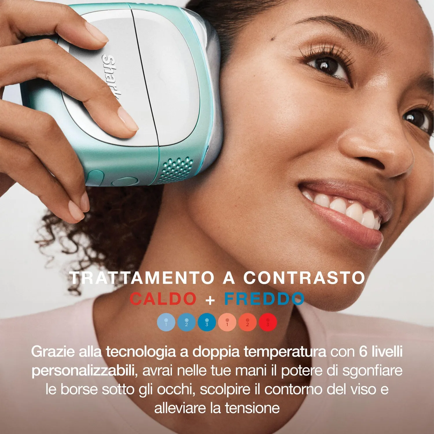 Shark DePuffi FH220EUTL Dispositivo Viso Ottanio