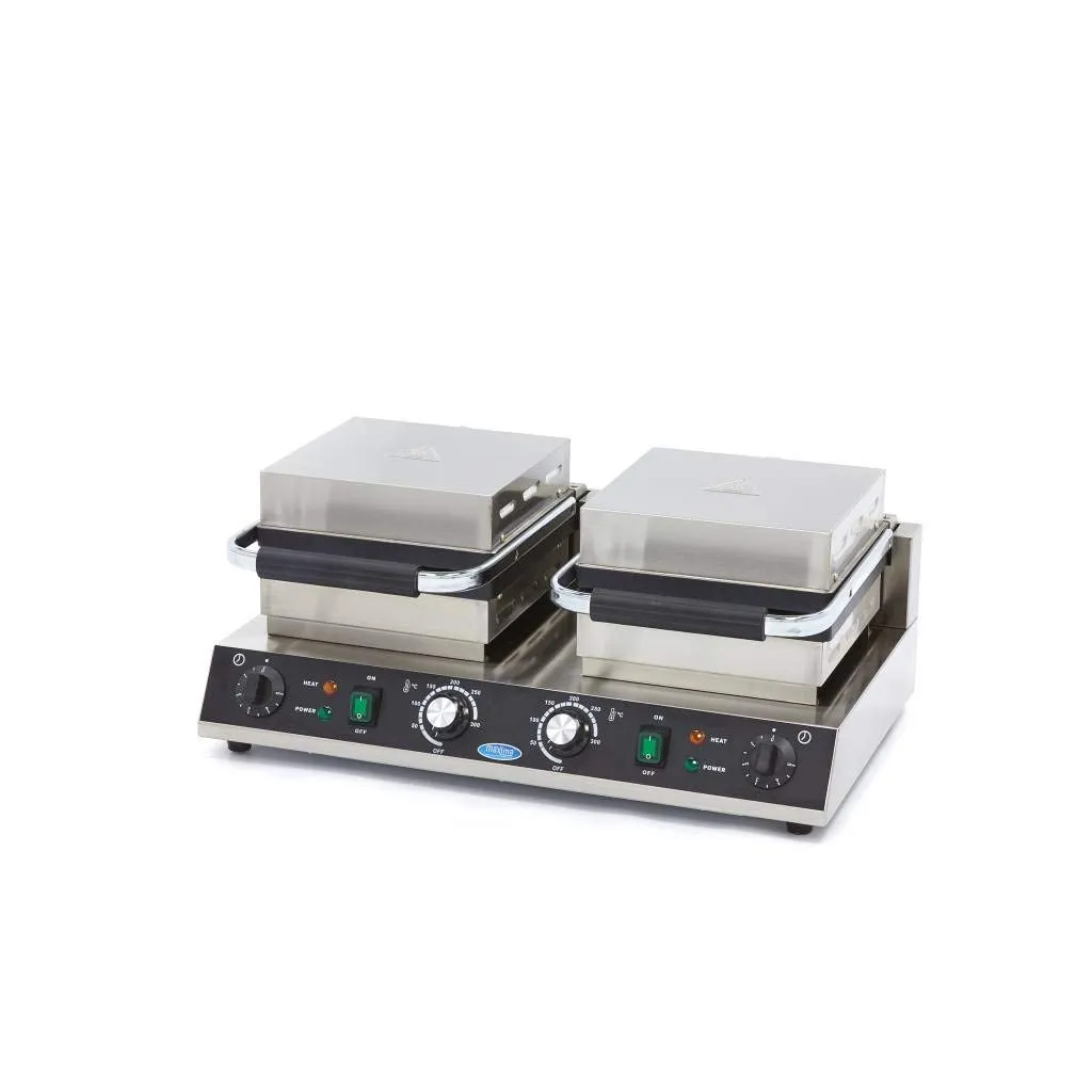Maxima Gastro piastra waffle classica doppia 3200W antiaderente