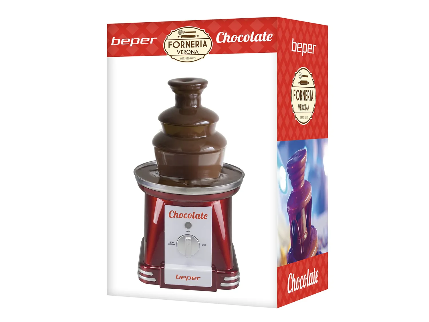 Beper P101CUD200 Fontana Cioccolato 750 ml 3 Livelli