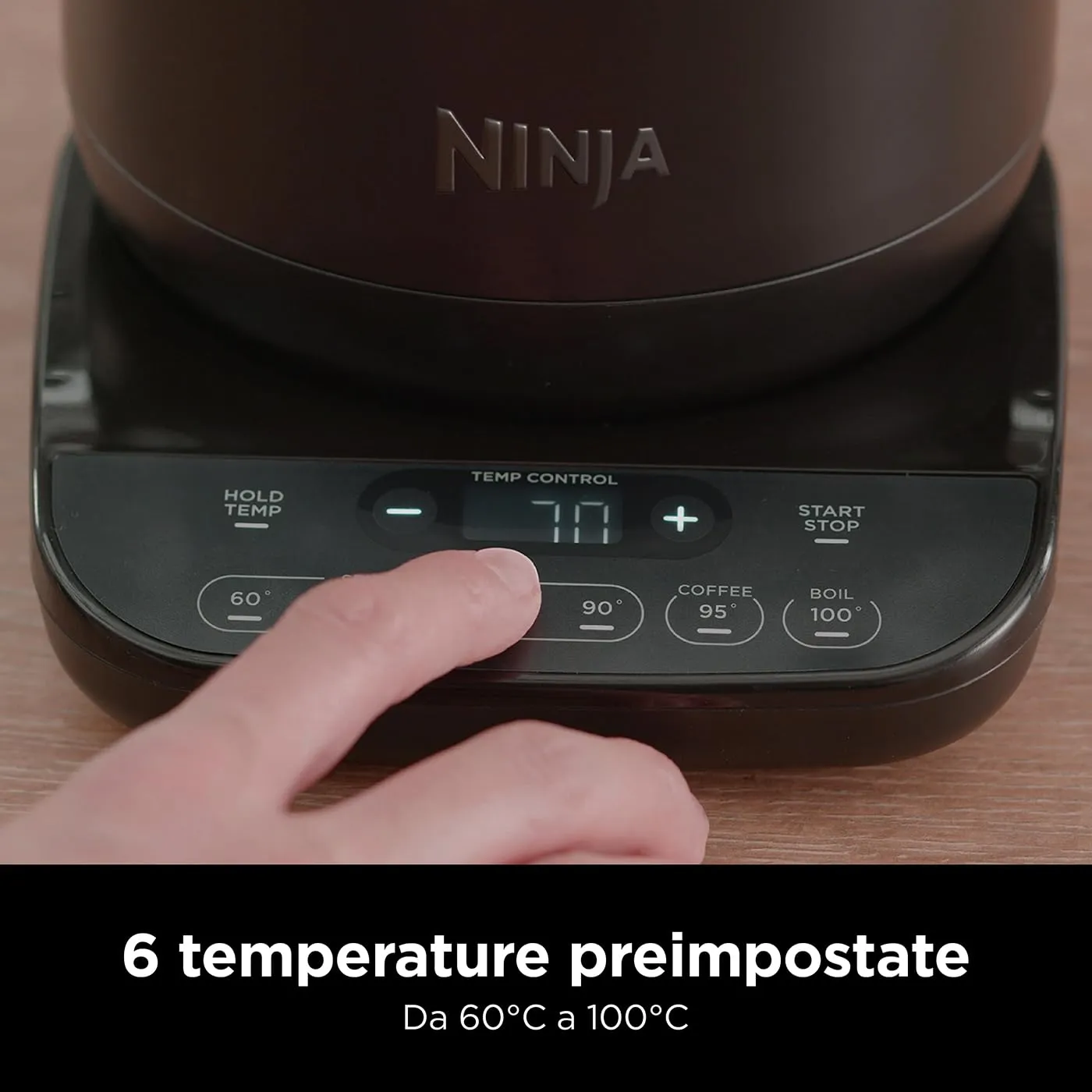 Ninja bollitore elettrico 1,7L temperatura regolabile nero