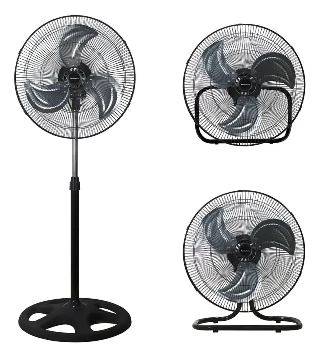 Melchioni Family MF 2412Trio ventilatore 3 velocità metallo